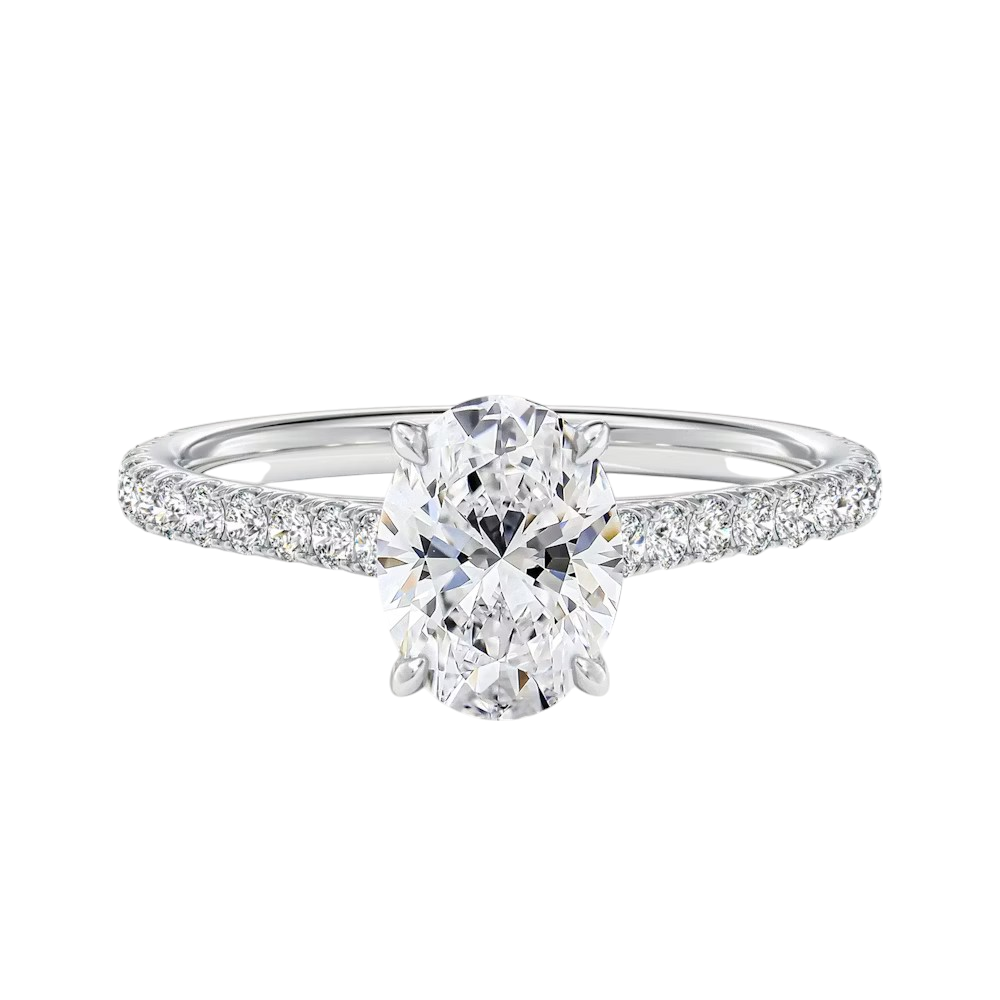 MIKOSA Aurelia Oval Engagement Ring Setting