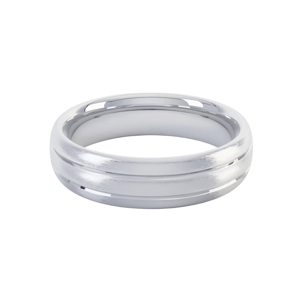MIKOSA Anchor 5mm Wedding Band