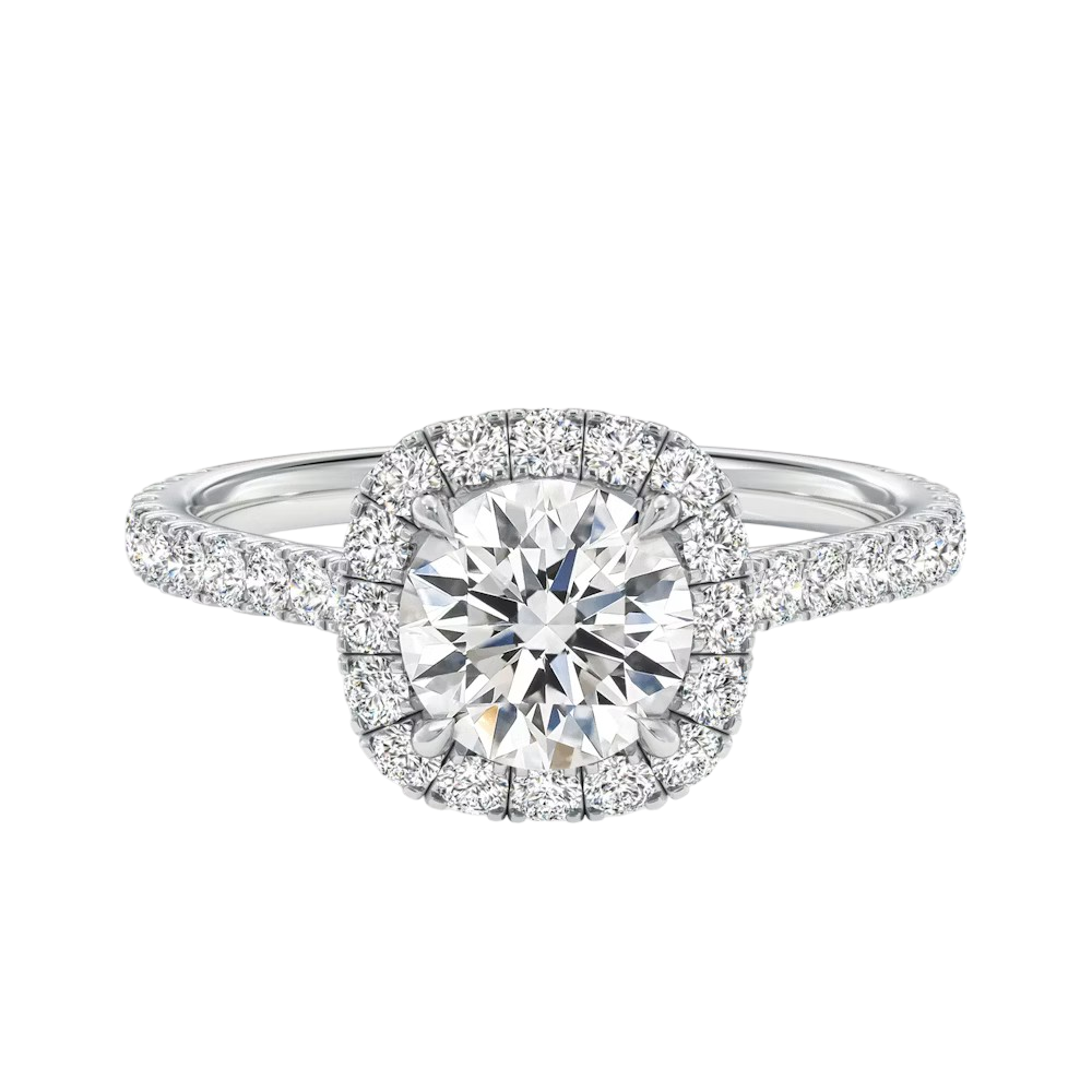 MIKOSA Bella Cushion Cut Engagement Ring Setting