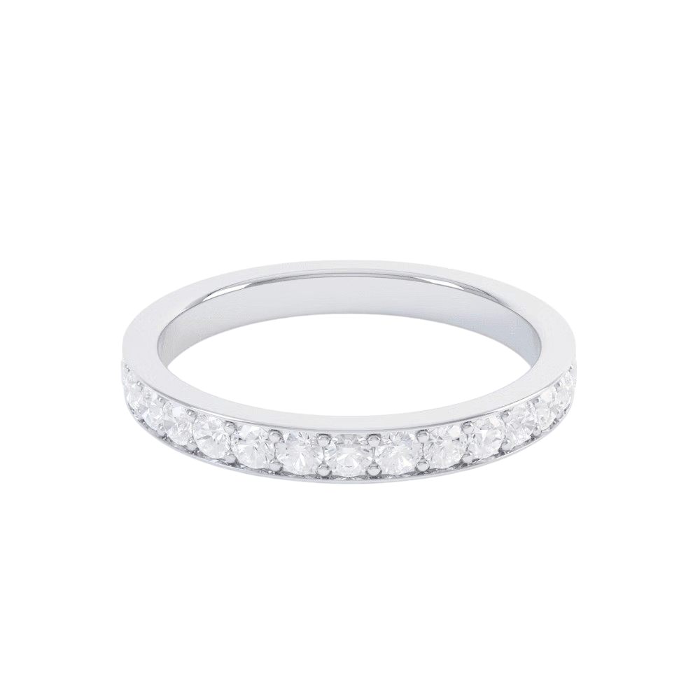 MIKOSA Pave Set 2.5mm Wedding Band