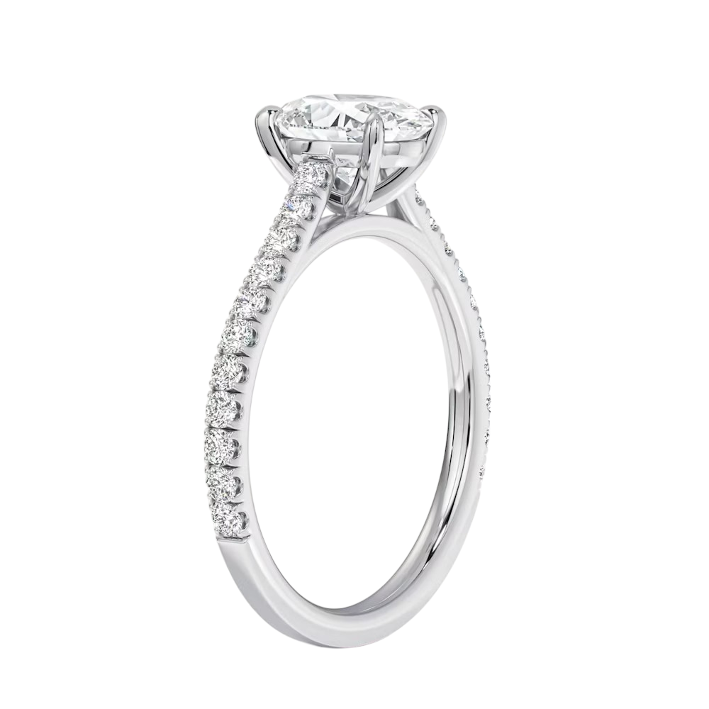 MIKOSA Aurelia Oval Engagement Ring Setting