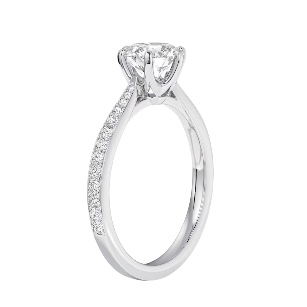 MIKOSA Harper Round Cut Engagement Ring Setting
