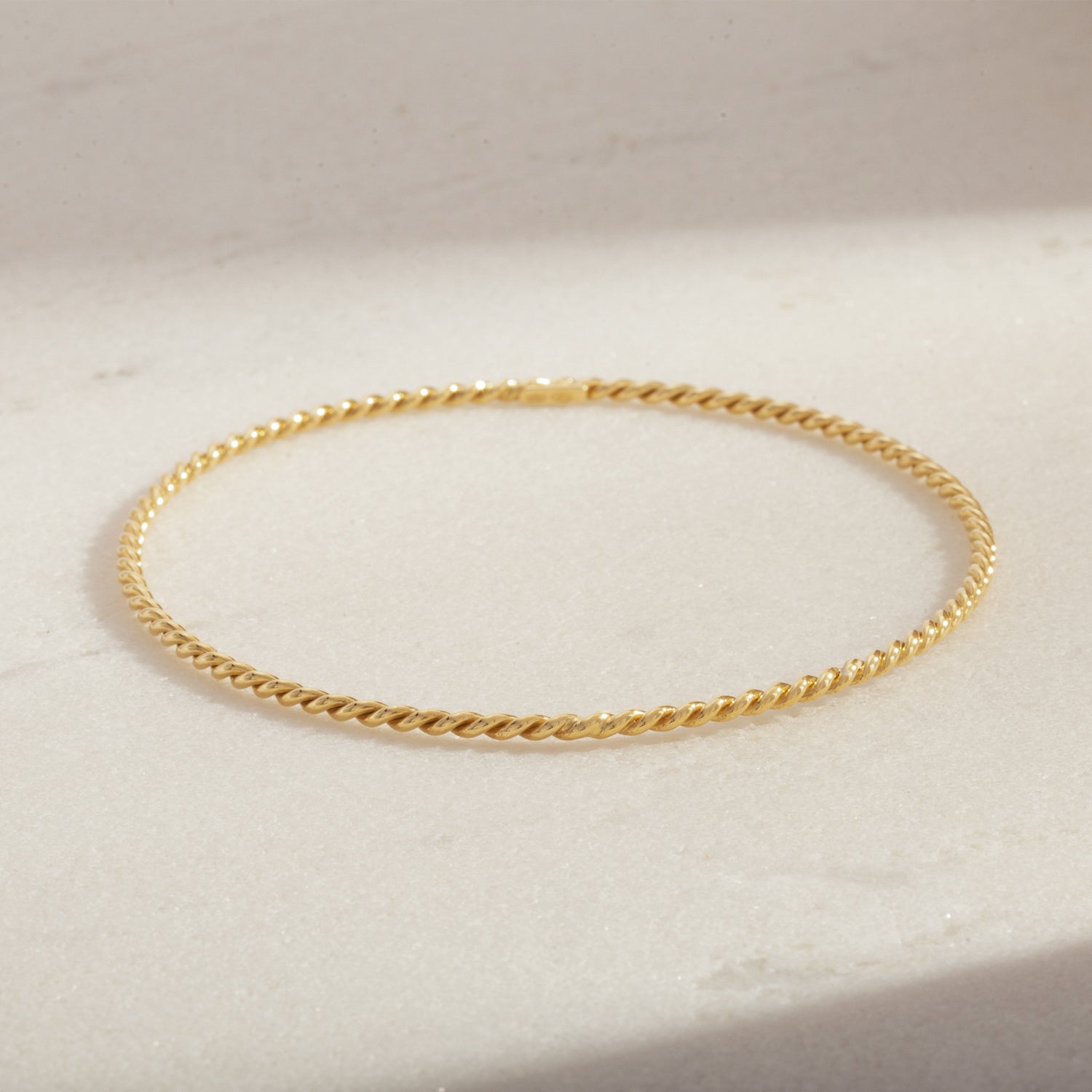 Spiral 18K Gold Bracelet